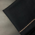 Classic Black Men’s Wool Shawl – Traditional Border